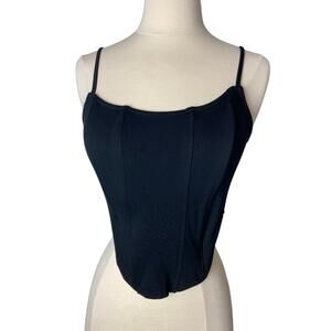 BP Bustier Style Top, Sz Med, Black